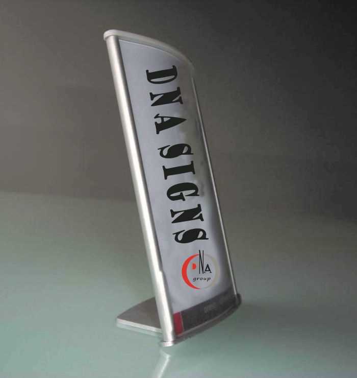 alunimum table stand sign holder